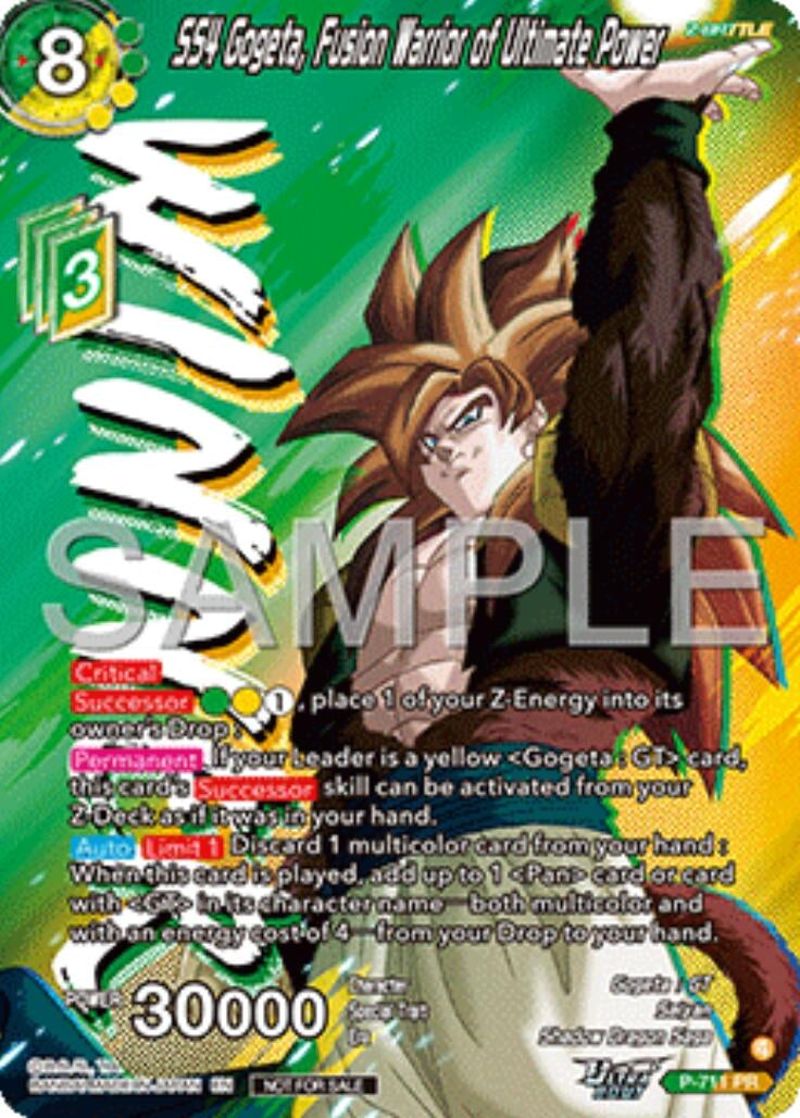 Image for SS4 Gogeta, Fusion Warrior of Ultimate Power (Ultra-Bout Series Tournament Pack Vol.13) (Winner) (P-711) (TPR) - Dragon Ball Super: Masters