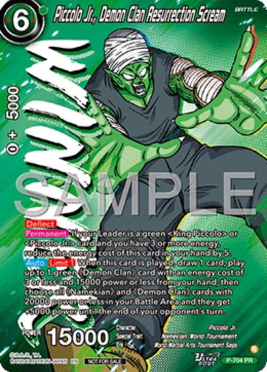 Image for Piccolo Jr., Demon Clan Resurrection Scream (Ultra-Bout Series Tournament Pack Vol.13) (Winner) (P-704) (TPR) - Dragon Ball Super: Masters