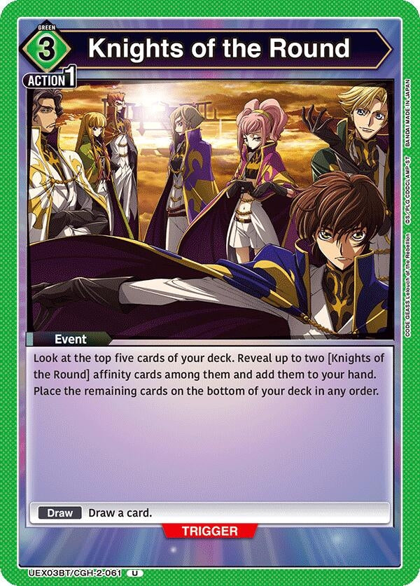 Image for Knights of the Round (UEX03BT/CGH-2-061) (UEX03BT) - Union Arena