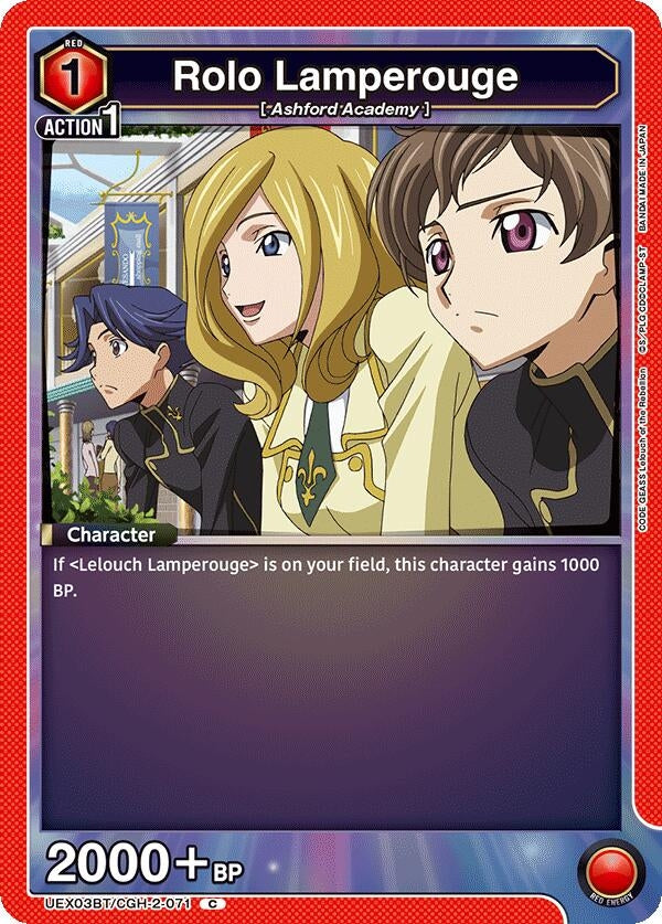 Image for Rolo Lamperouge (071) (UEX03BT/CGH-2-071) (UEX03BT) - Union Arena