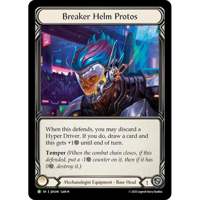 Image for Breaker Helm Protos - JDG046 (PR) - Flesh and Blood TCG
