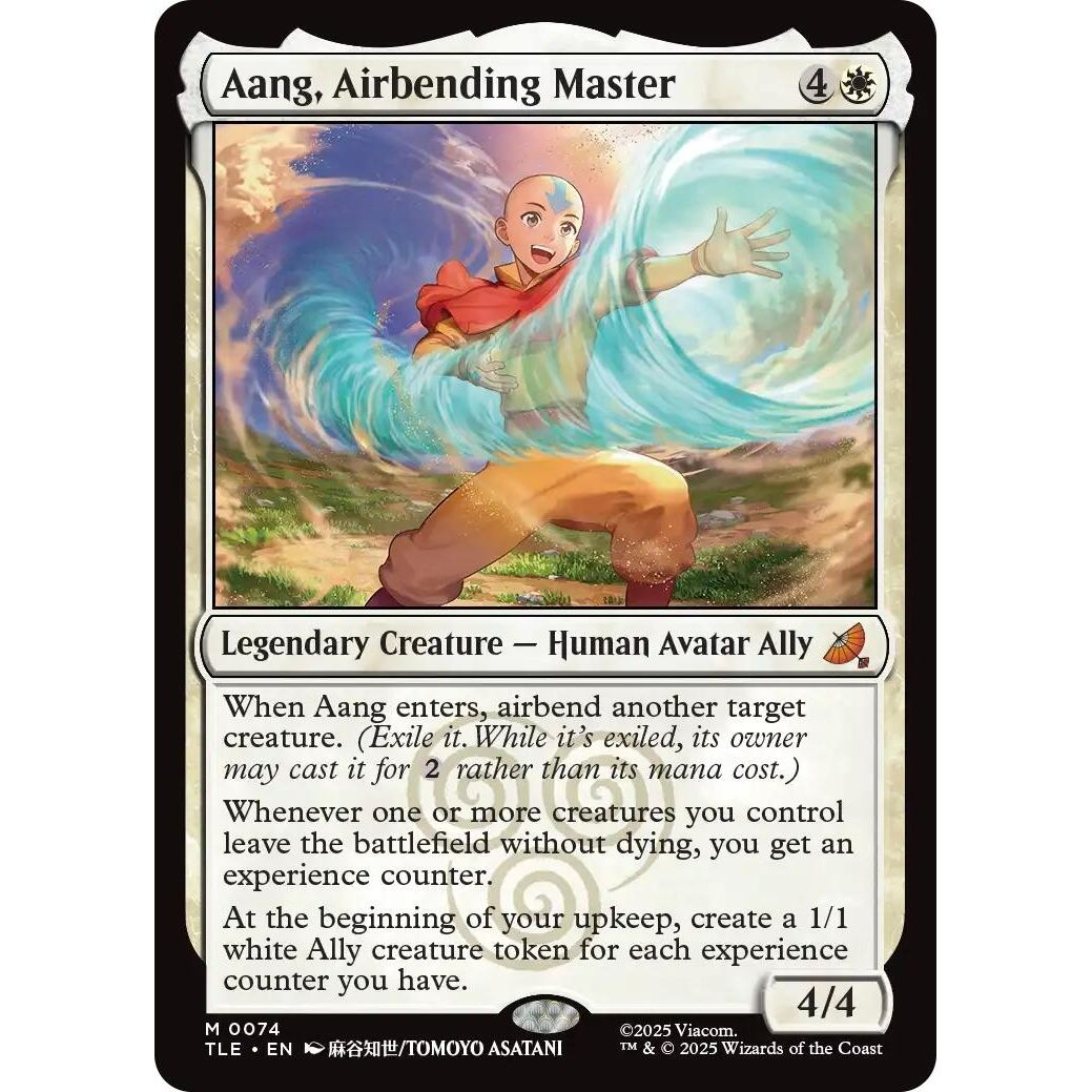 Image for Aang, Airbending Master (74) (TLE) - Magic: The Gathering