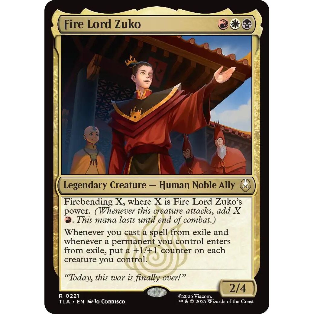 Image for Fire Lord Zuko (221) (TLA) - Magic: The Gathering