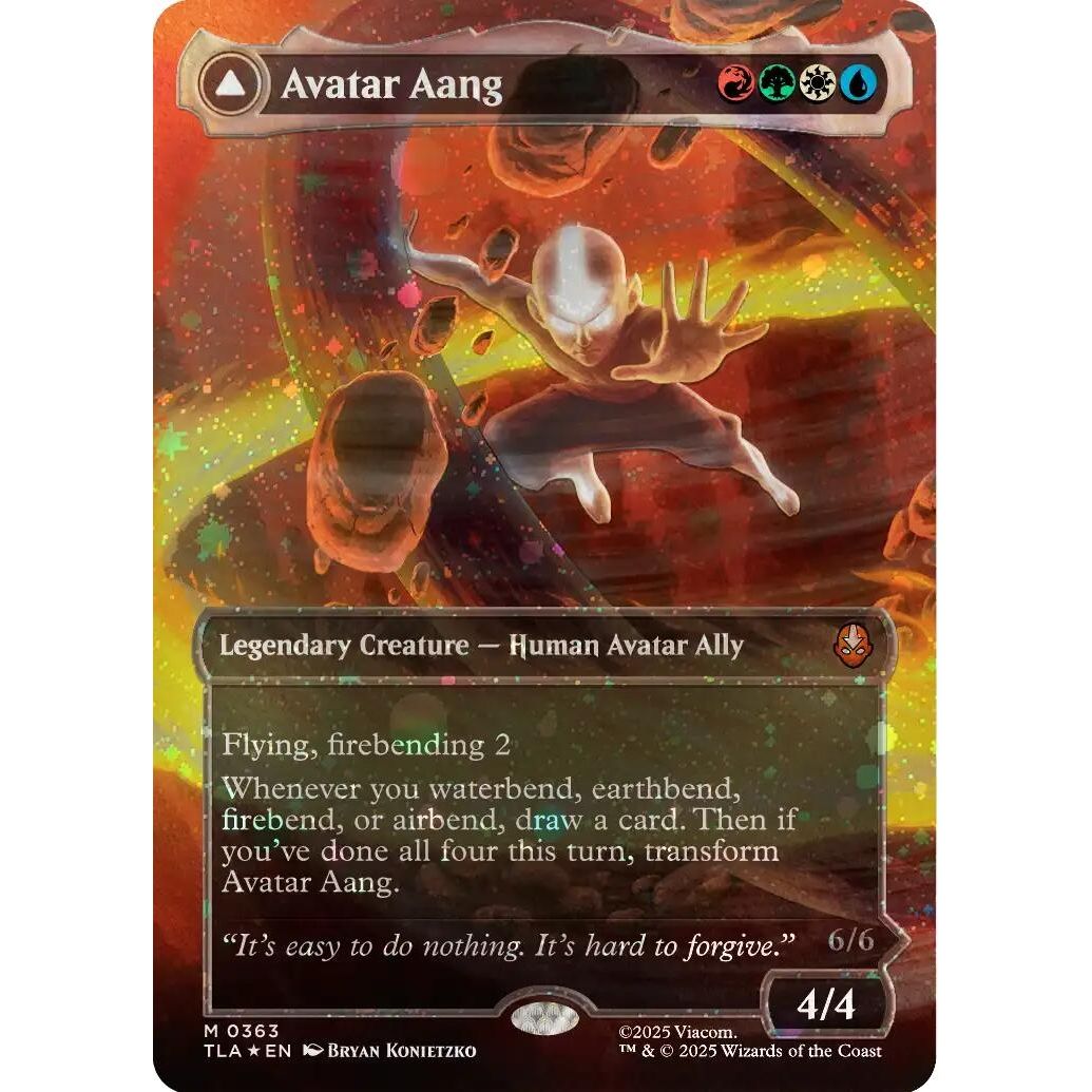 Image for Avatar Aang (Raised Foil) (363) (TLA) - Magic: The Gathering