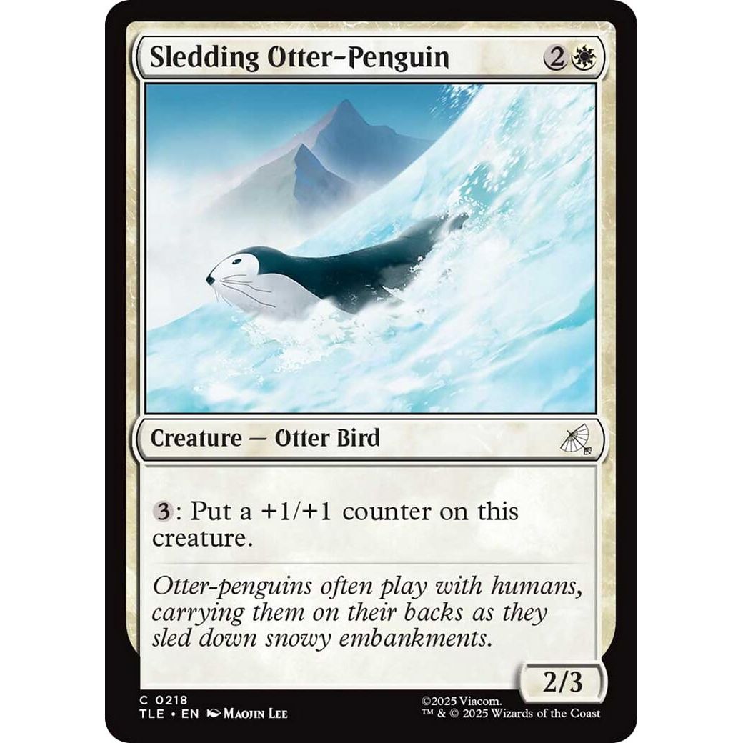 Image for Sledding Otter-Penguin (218) (TLE) - Magic: The Gathering
