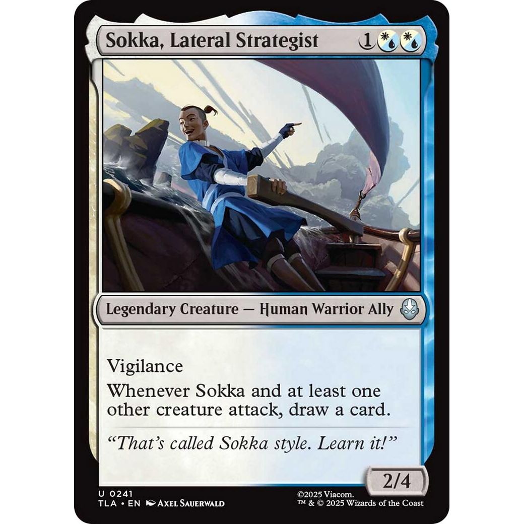 Image for Sokka, Lateral Strategist (241) (TLA) - Magic: The Gathering