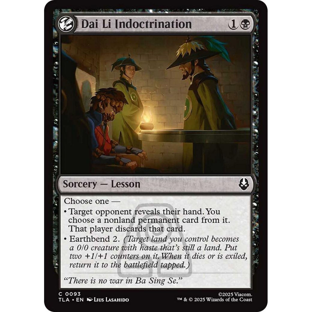 Image for Dai Li Indoctrination (93) (TLA) - Magic: The Gathering