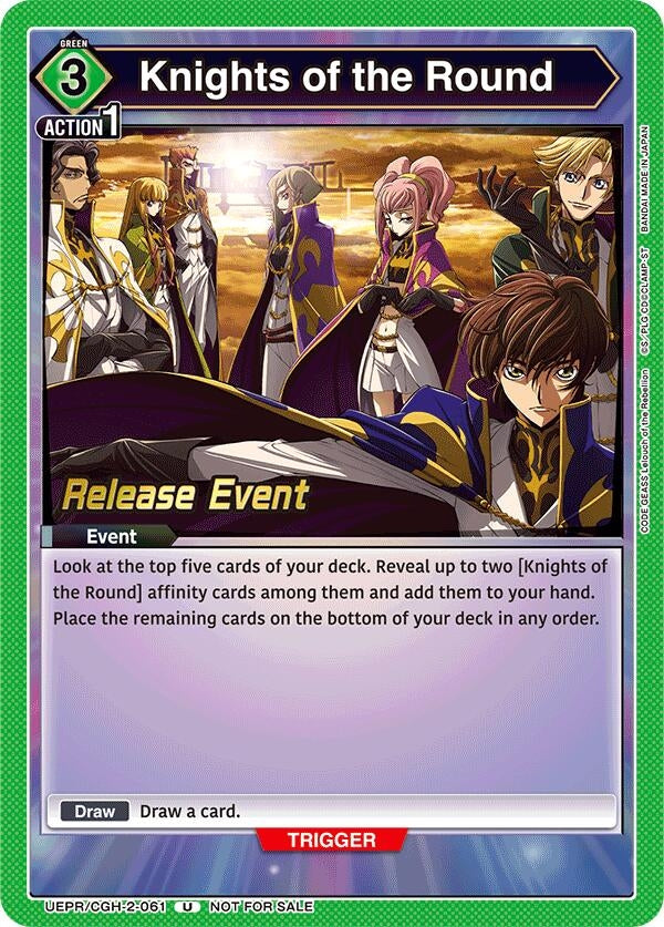 Image for Knights of the Round (UEPR/CGH-2-061) (UEX03BT_RE) - Union Arena