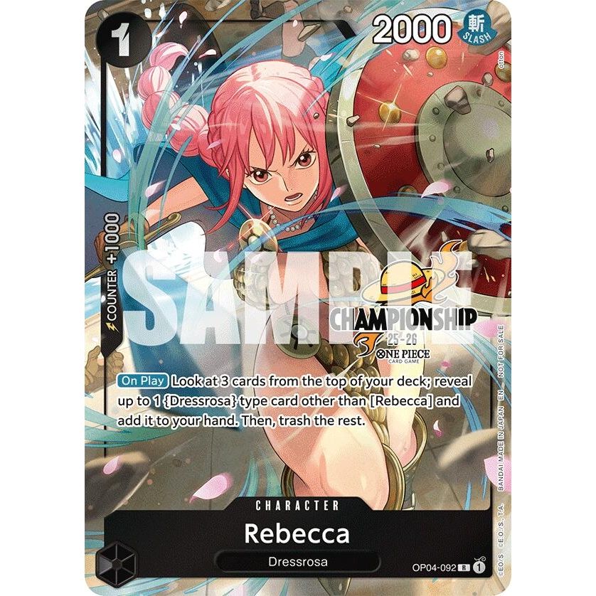 Image for Rebecca (CS 25-26 Celebration Pack) (OP04-092) (OP-PR) - One Piece Card Game