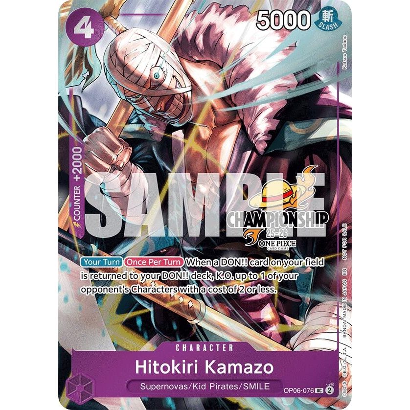Image for Hitokiri Kamazo (CS 25-26 Celebration Pack) (OP06-076) (OP-PR) - One Piece Card Game