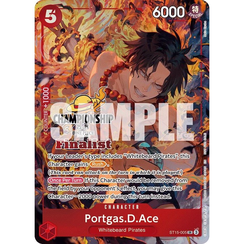 Image for Portgas.D.Ace (CS 25-26 Finalist Card Set 1) (ST15-005) (OP-PR) - One Piece Card Game