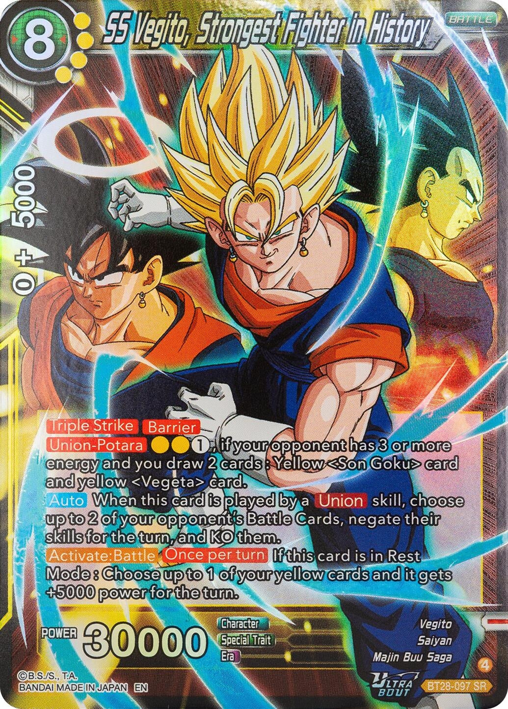 Image for SS Vegito, Strongest Fighter in History (BT28-097) (BT28) - Dragon Ball Super: Masters