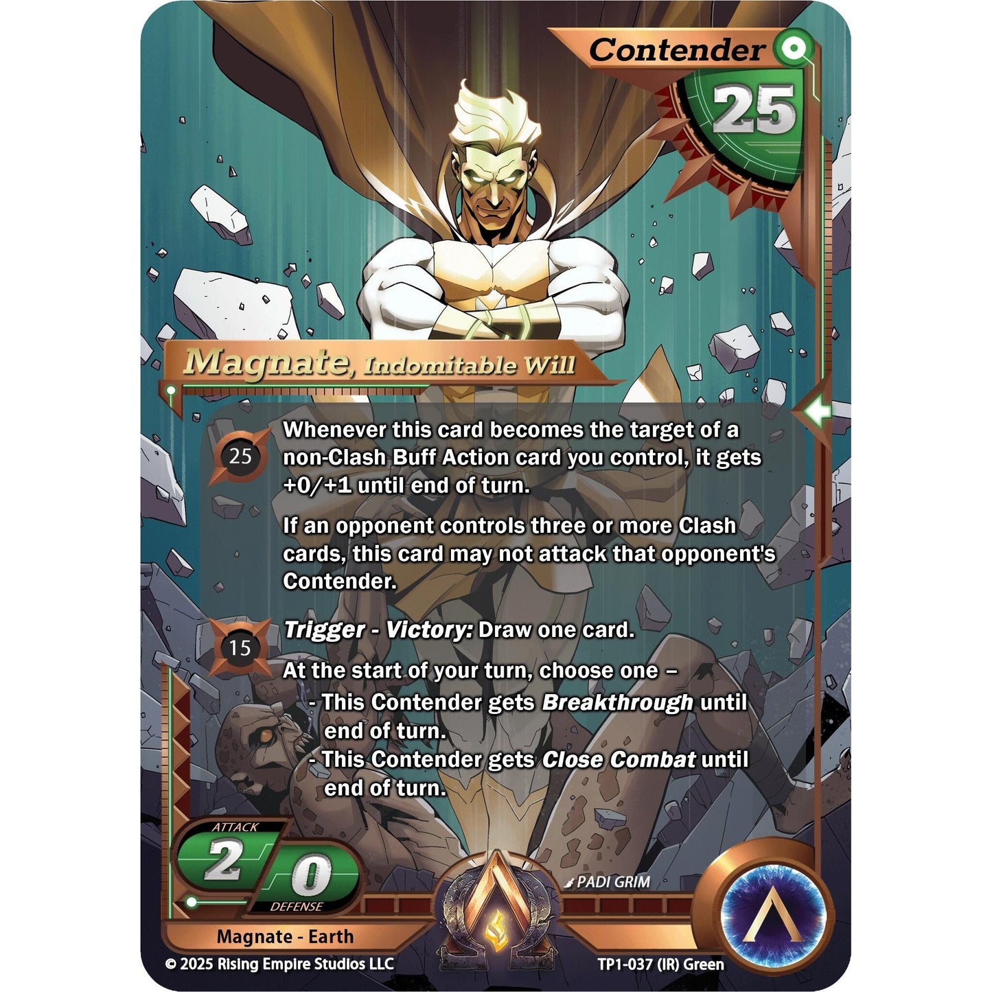 Image for Magnate, Indomitable Will (TP1-037) (TP1) - Alpha Clash