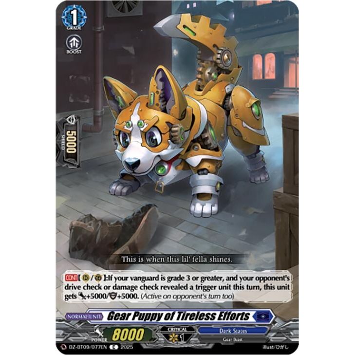 Image for Gear Puppy of Tireless Efforts (DZ-BT09/077EN) (DZ-BT09) - Cardfight Vanguard