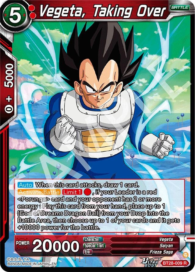 Image for Vegeta, Taking Over (BT28-009) (BT28) - Dragon Ball Super: Masters