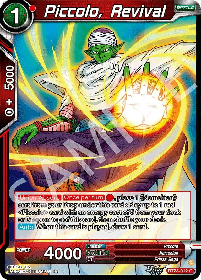 Image for Piccolo, Revival (BT28-012) (BT28) - Dragon Ball Super: Masters