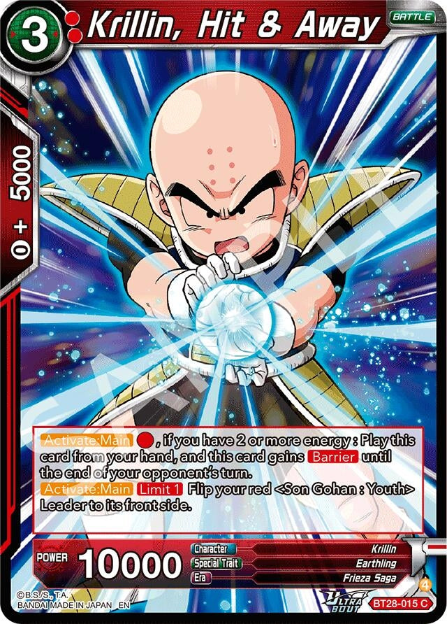 Image for Krillin, Hit & Away (BT28-015) (BT28) - Dragon Ball Super: Masters