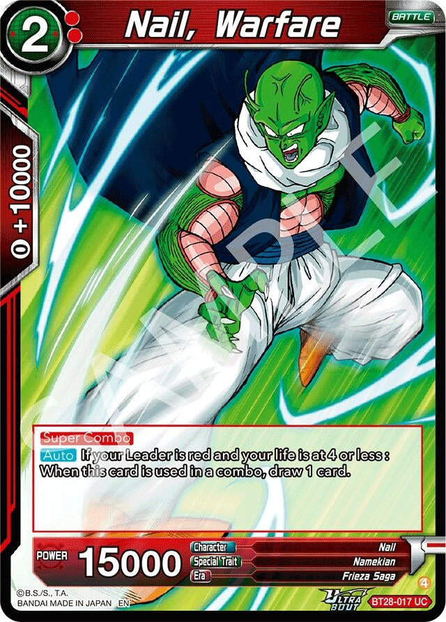 Image for Nail, Warfare (BT28-017) (BT28) - Dragon Ball Super: Masters