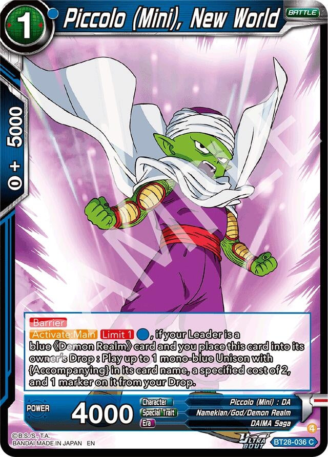 Image for Piccolo (Mini), New World (BT28-036) (BT28) - Dragon Ball Super: Masters
