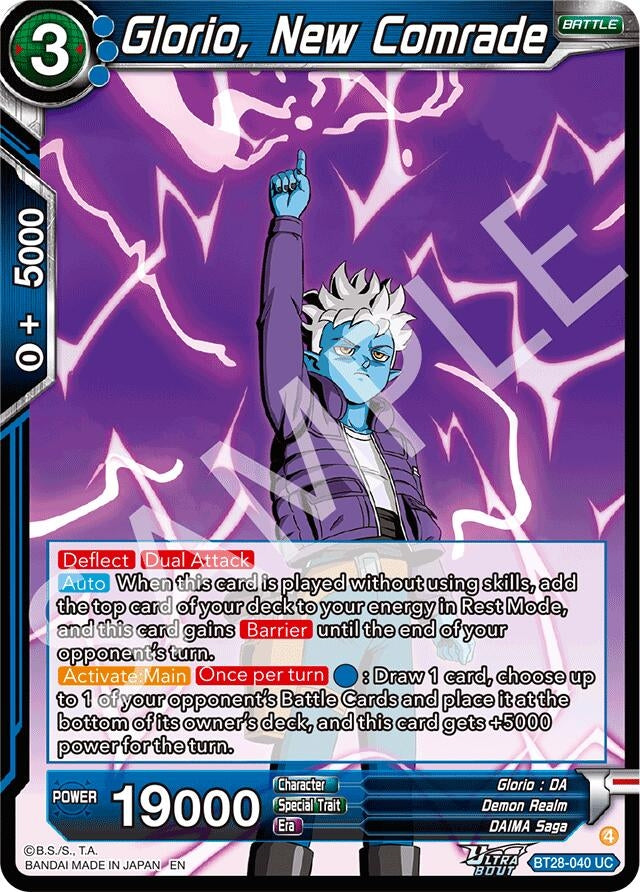 Image for Glorio, New Comrade (BT28-040) (BT28) - Dragon Ball Super: Masters