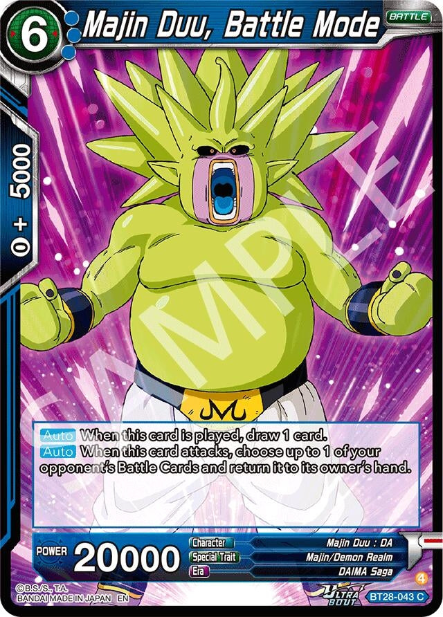 Image for Majin Duu, Battle Mode (BT28-043) (BT28) - Dragon Ball Super: Masters