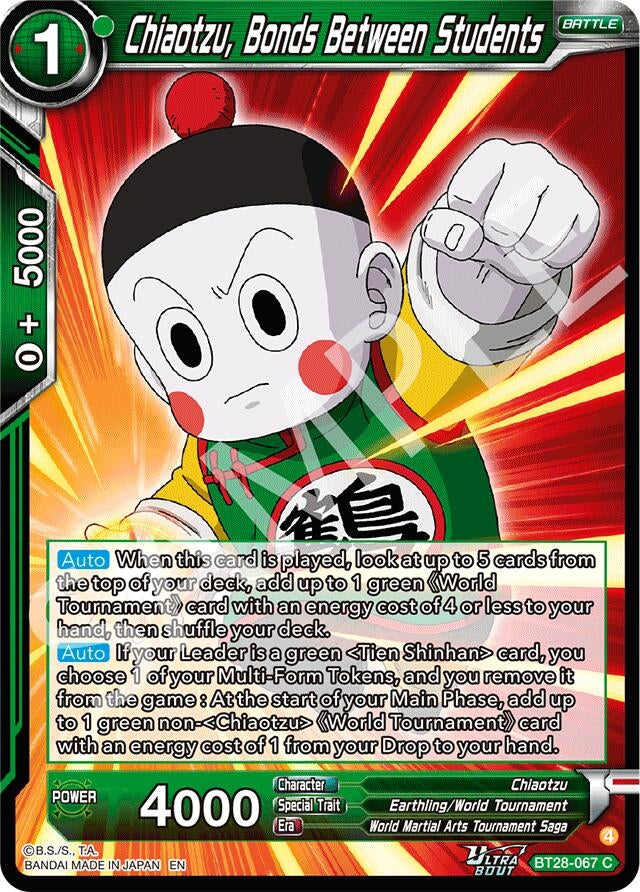 Image for Chiaotzu, Bonds Between Students (BT28-067) (BT28) - Dragon Ball Super: Masters