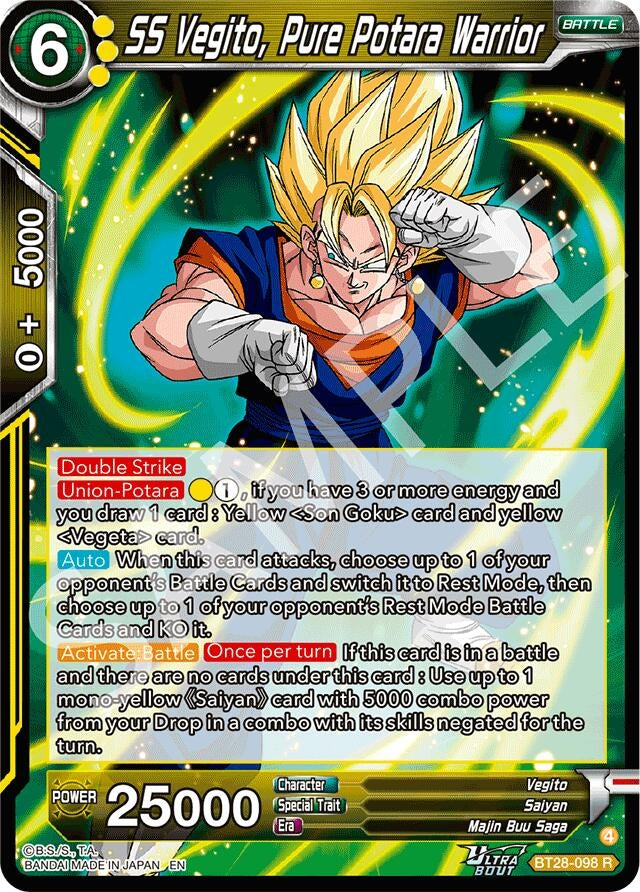 Image for SS Vegito, Pure Potara Warrior (BT28-098) (BT28) - Dragon Ball Super: Masters