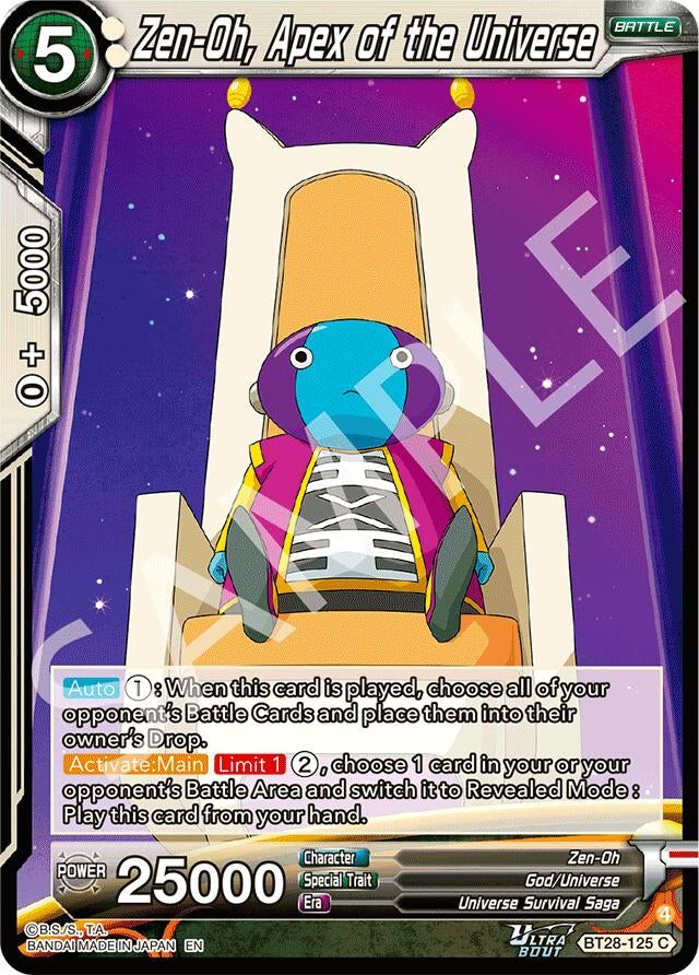 Image for Zen-Oh, Apex of the Universe (BT28-125) (BT28) - Dragon Ball Super: Masters