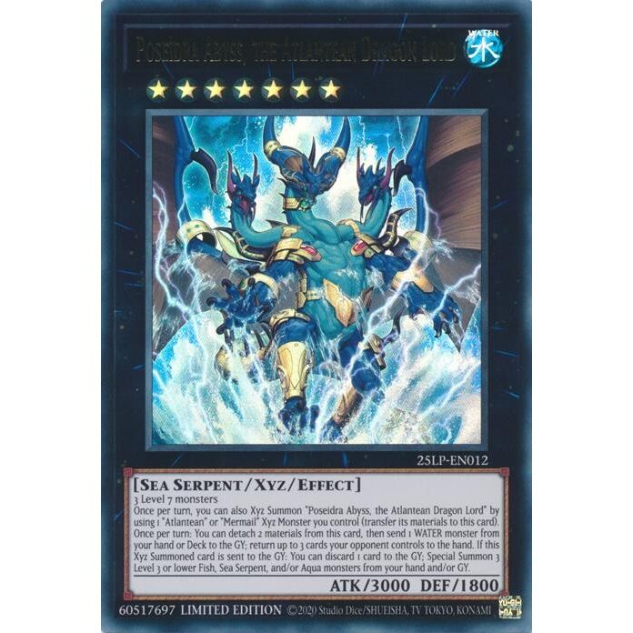 Image for Poseidra Abyss, the Atlantean Dragon Lord (25LP-EN012) (25LP) - YuGiOh