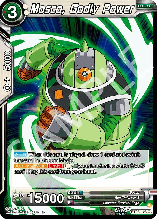 Image for Mosco, Godly Power (BT28-128) (BT28) - Dragon Ball Super: Masters