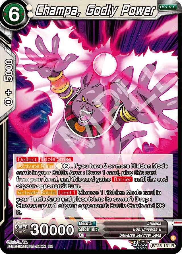 Image for Champa, Godly Power (BT28-131) (BT28) - Dragon Ball Super: Masters