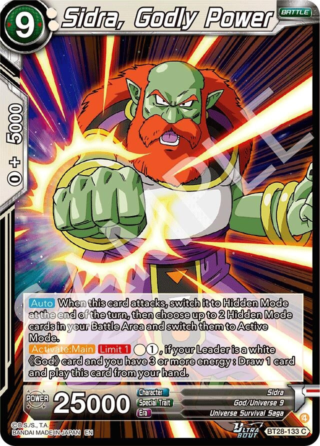 Image for Sidra, Godly Power (BT28-133) (BT28) - Dragon Ball Super: Masters