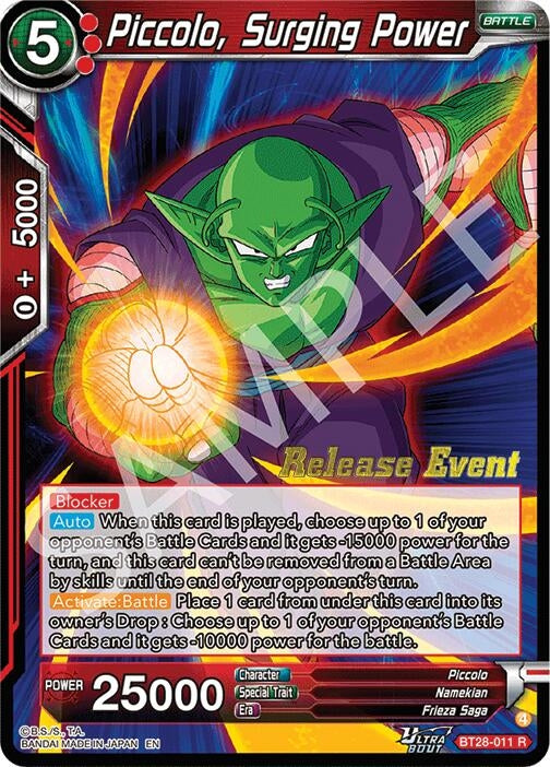 Image for Piccolo, Surging Power (BT28-011) (BT28_PR) - Dragon Ball Super: Masters