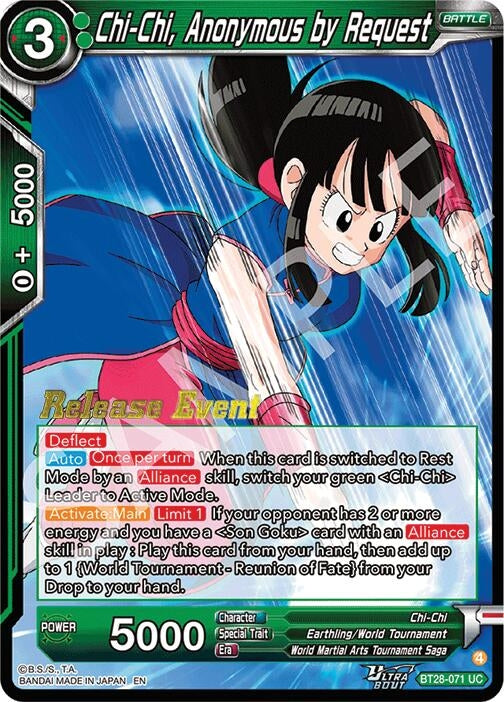 Image for Chi-Chi, Anonymous by Request (BT28-071) (BT28_PR) - Dragon Ball Super: Masters