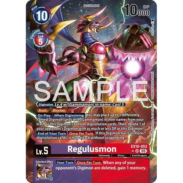 Image for Regulusmon (Alternate Art) (EX10-053 SR) (EX10) - Digimon Card Game