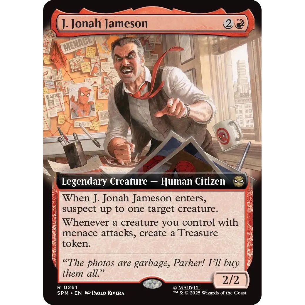Image for J. Jonah Jameson (Extended Art) (261) (SPM) - Magic: The Gathering