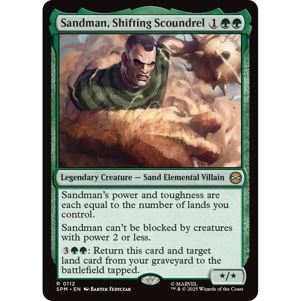Image for Sandman, Shifting Scoundrel (112) (SPM) - Magic: The Gathering