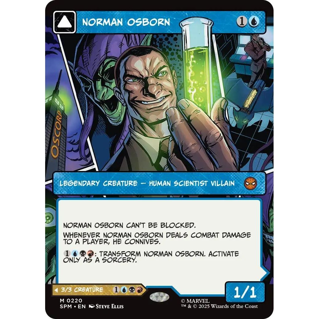 Image for Norman Osborn (Borderless) (220) (SPM) - Magic: The Gathering