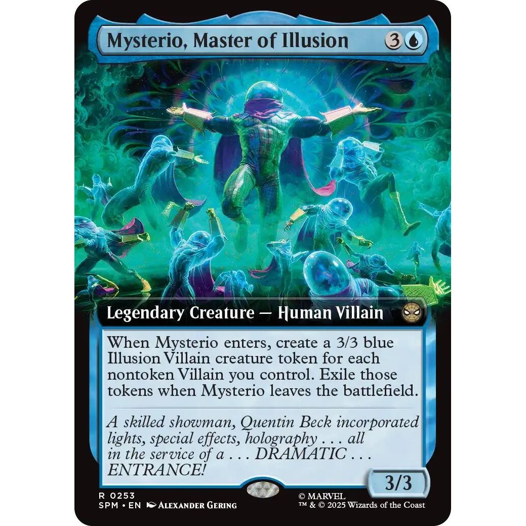Image for Mysterio, Master of Illusion (Extended Card) (253) (SPM) - Magic: The Gathering