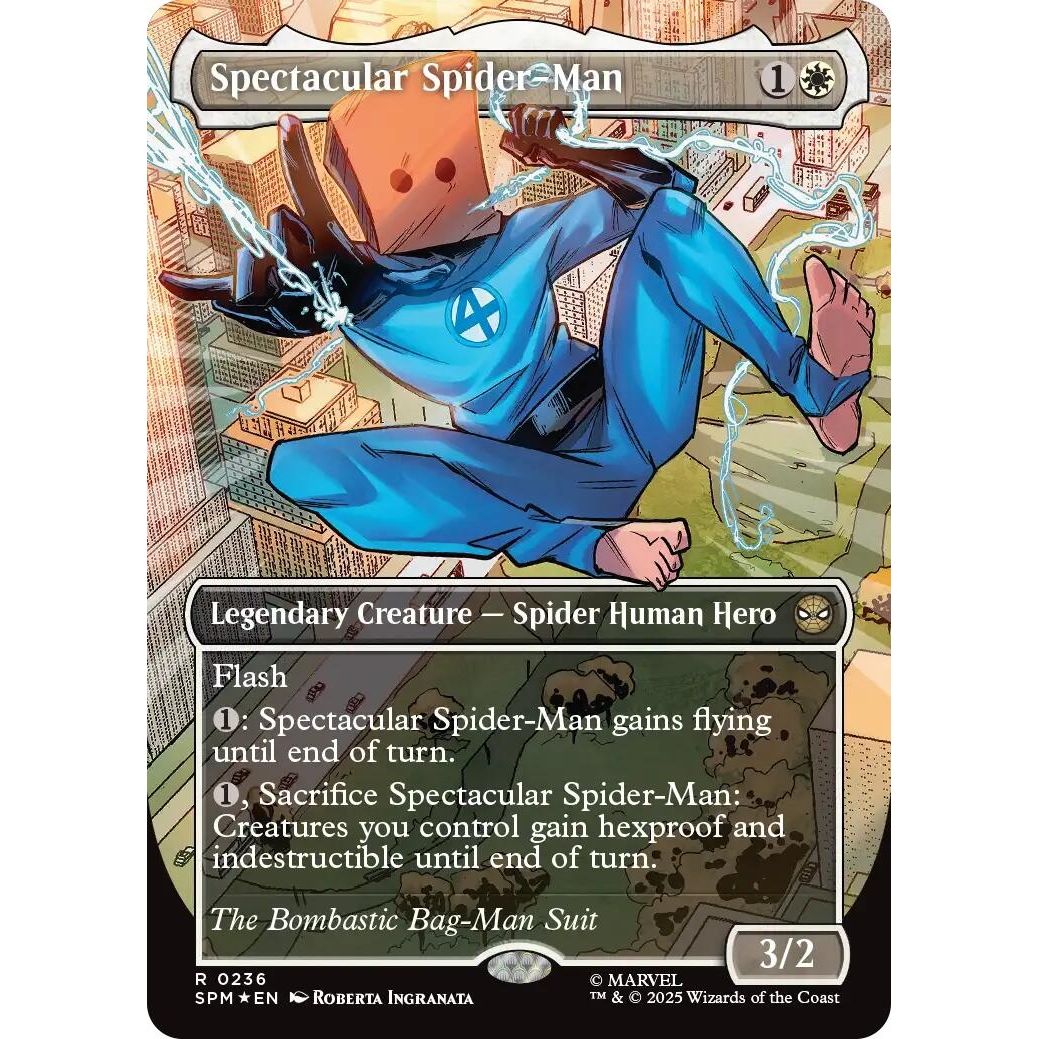 Image for Spectacular Spider-Man (0236) (Borderless) (Textured Foil) (236) (SPM) - Magic: The Gathering