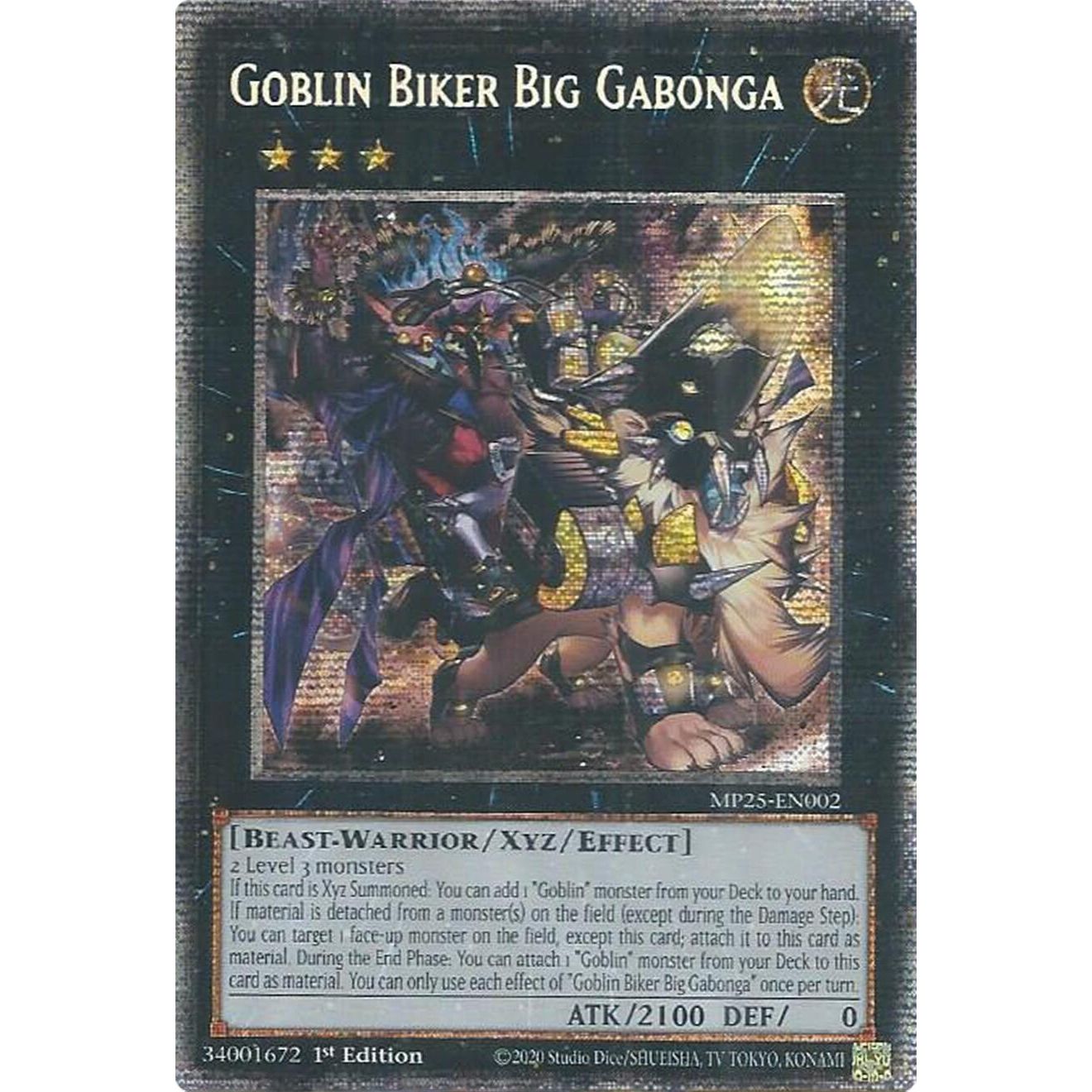 Image for Goblin Biker Big Gabonga (MP25-EN002) (MP25) - YuGiOh