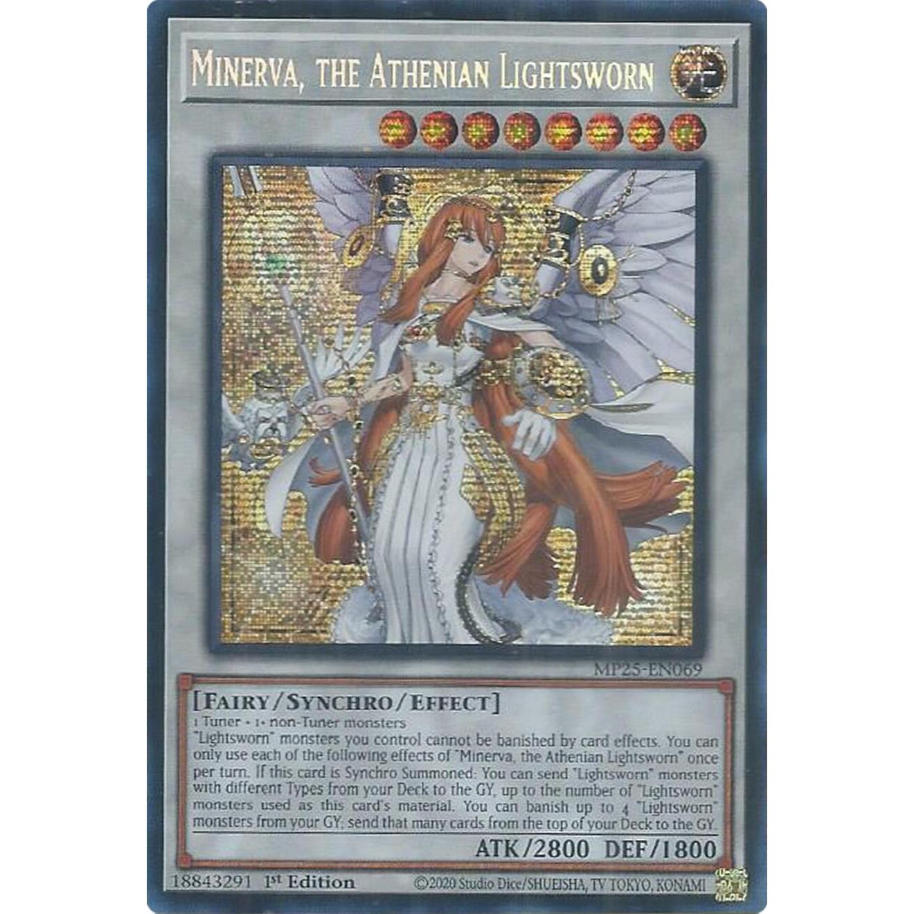 Image for Minerva, the Athenian Lightsworn (MP25-EN069) (MP25) - YuGiOh