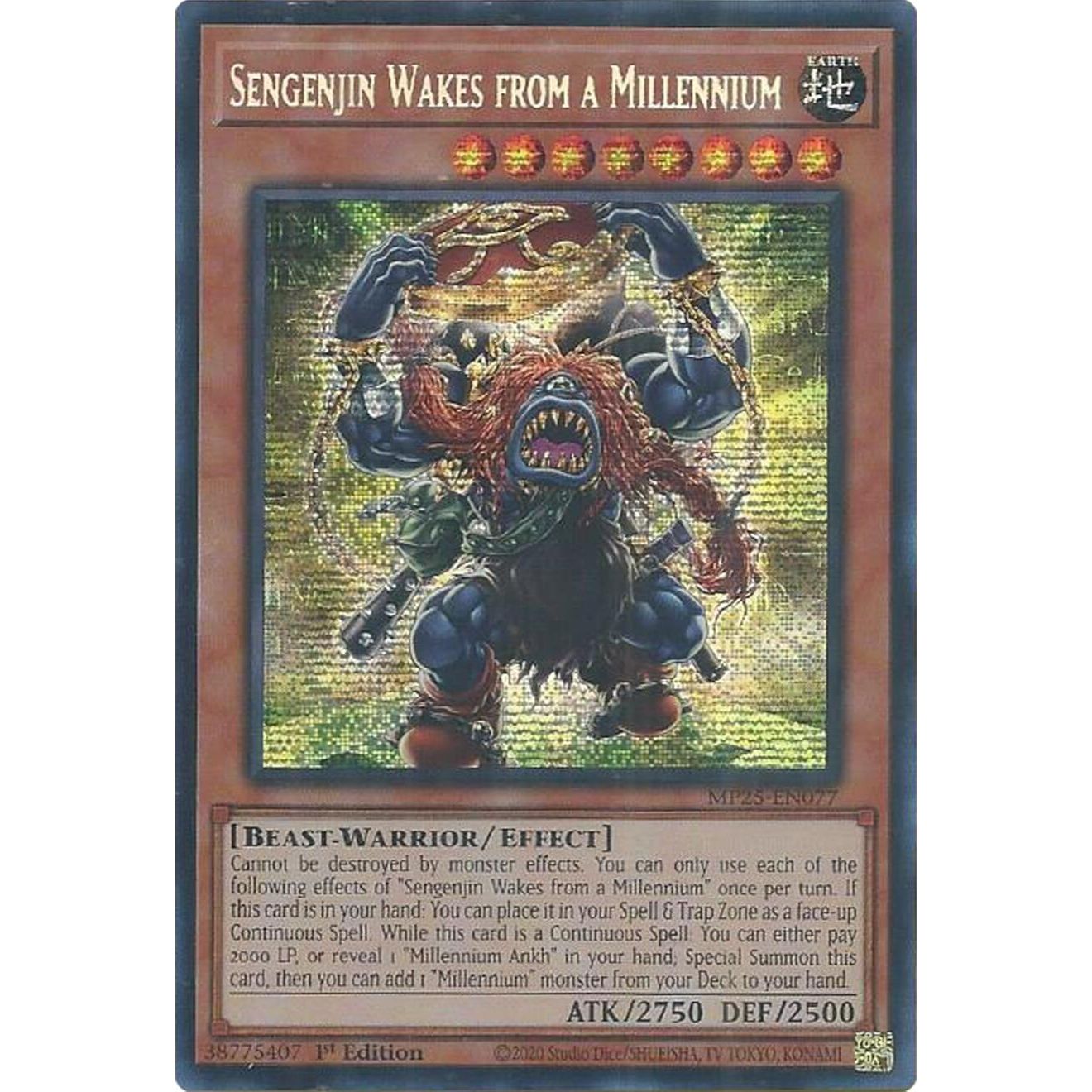 Image for Sengenjin Wakes from a Millennium (MP25-EN077) (MP25) - YuGiOh