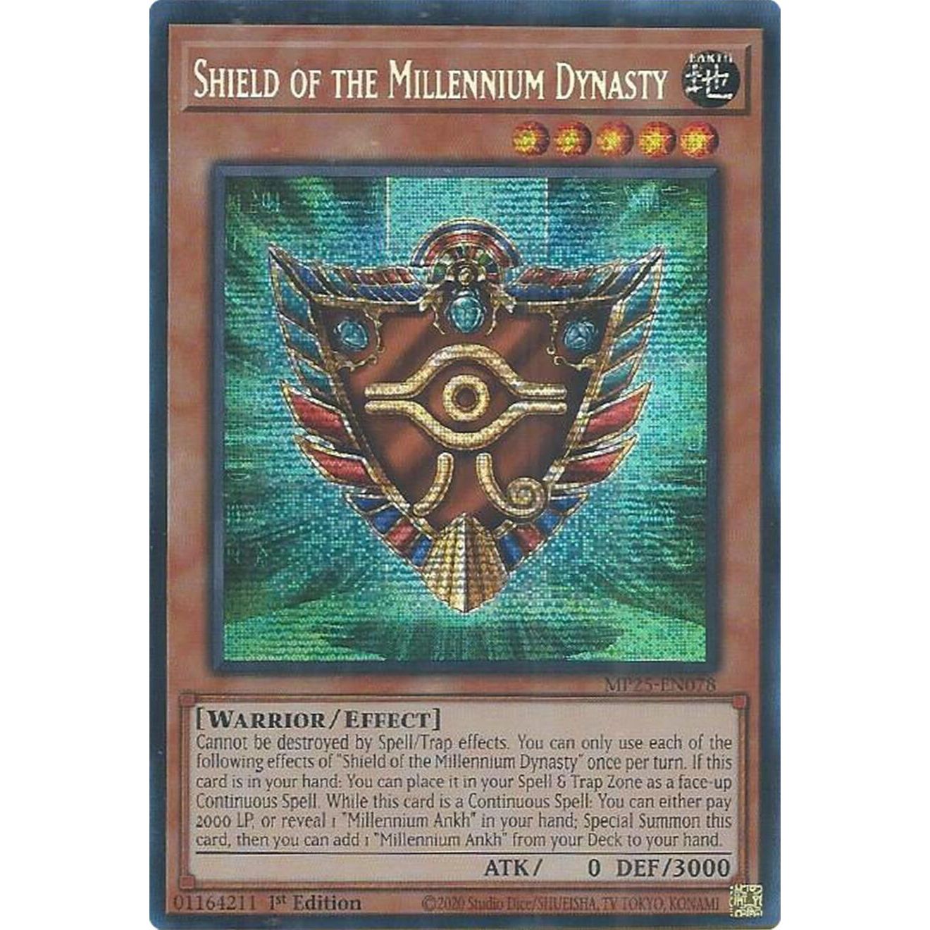 Image for Shield of the Millennium Dynasty (MP25-EN078) (MP25) - YuGiOh