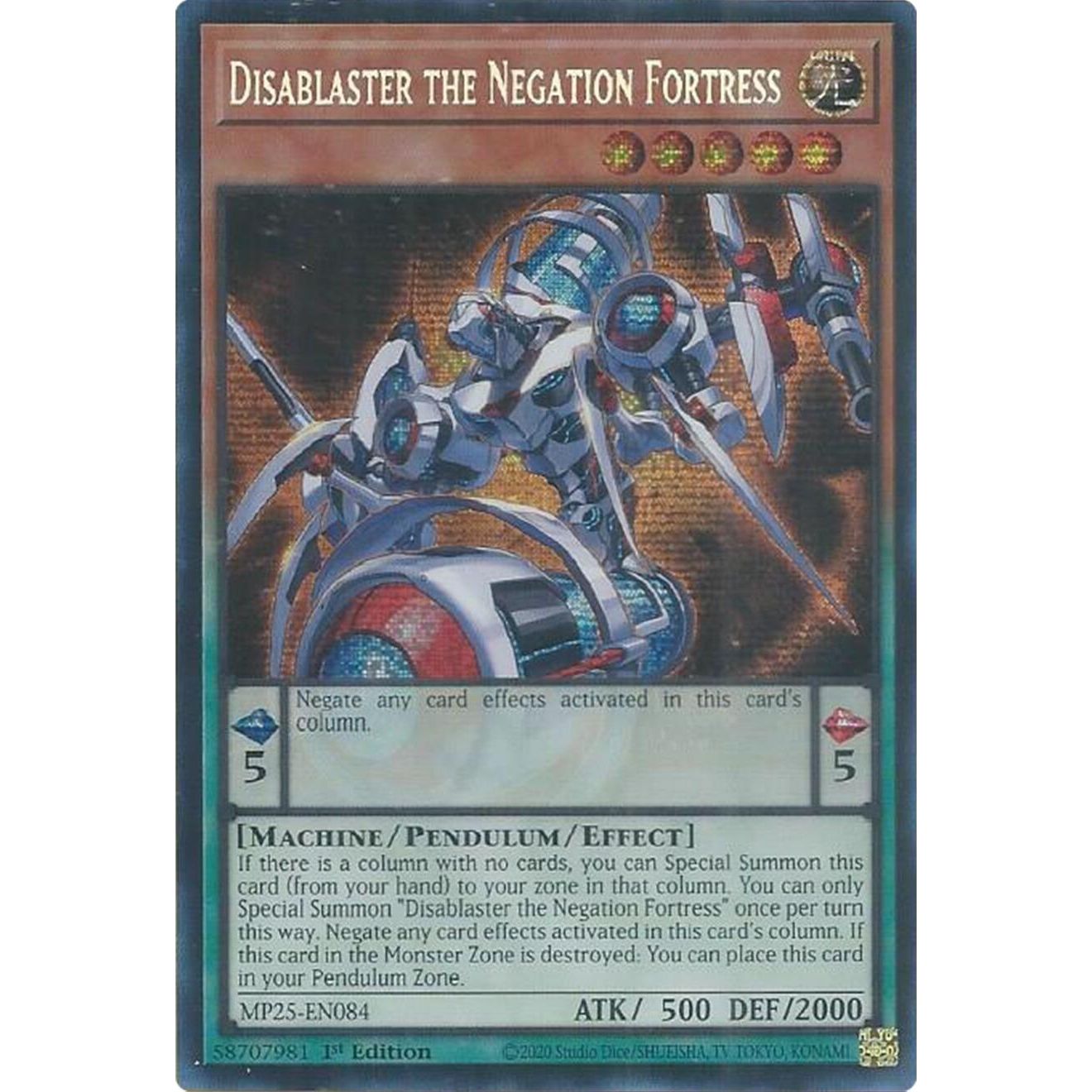 Image for Disablaster the Negation Fortress (MP25-EN084) (MP25) - YuGiOh