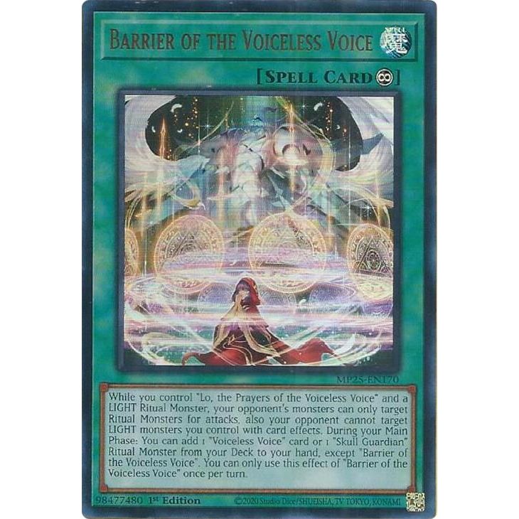 Image for Barrier of the Voiceless Voice (MP25-EN170) (MP25) - YuGiOh