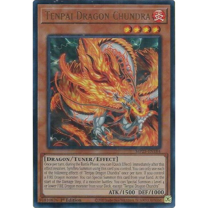 Image for Tenpai Dragon Chundra (MP25-EN184) (MP25) - YuGiOh