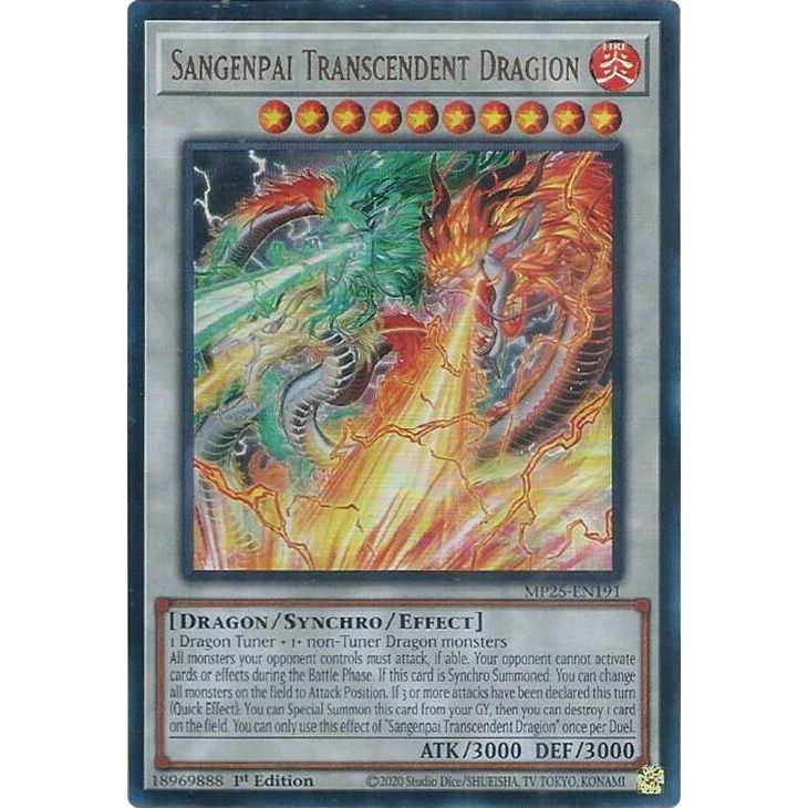 Image for Sangenpai Transcendent Dragion (MP25-EN191) (MP25) - YuGiOh