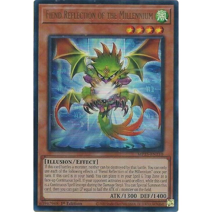 Image for Fiend Reflection of the Millennium (MP25-EN210) (MP25) - YuGiOh
