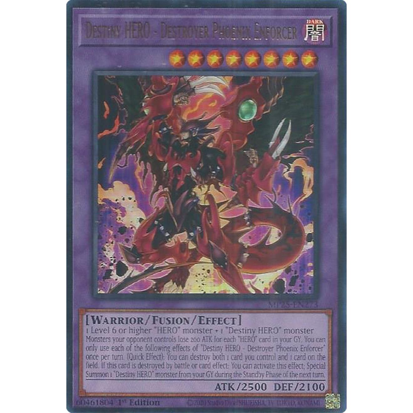 Image for Destiny HERO - Destroyer Phoenix Enforcer (MP25-EN273) (MP25) - YuGiOh